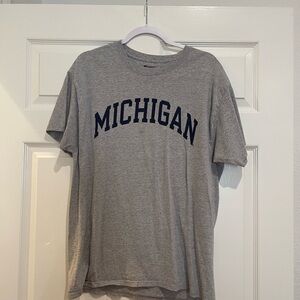 Champion Gray Michigan Short Sleeve Tee